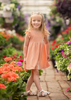Sunkissed Apricot Dress