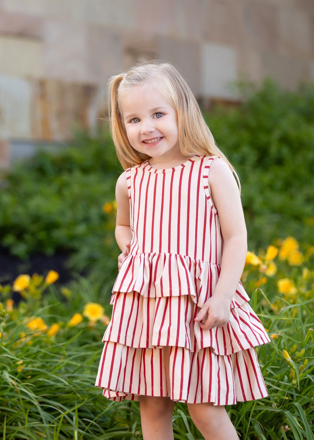 Terracotta Stripe Dress