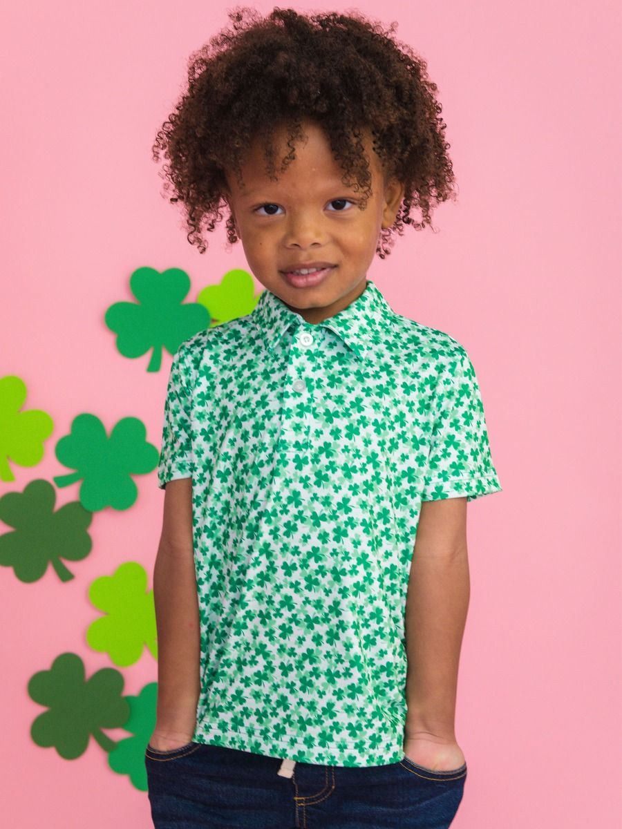Tiny Clover Field Performance Polo