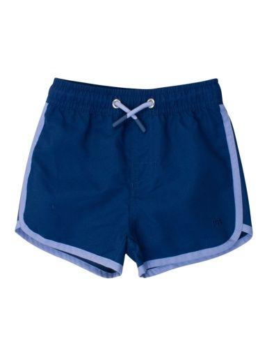 Navy Dolphin Hem Swim Trunks, Size: 12-18m