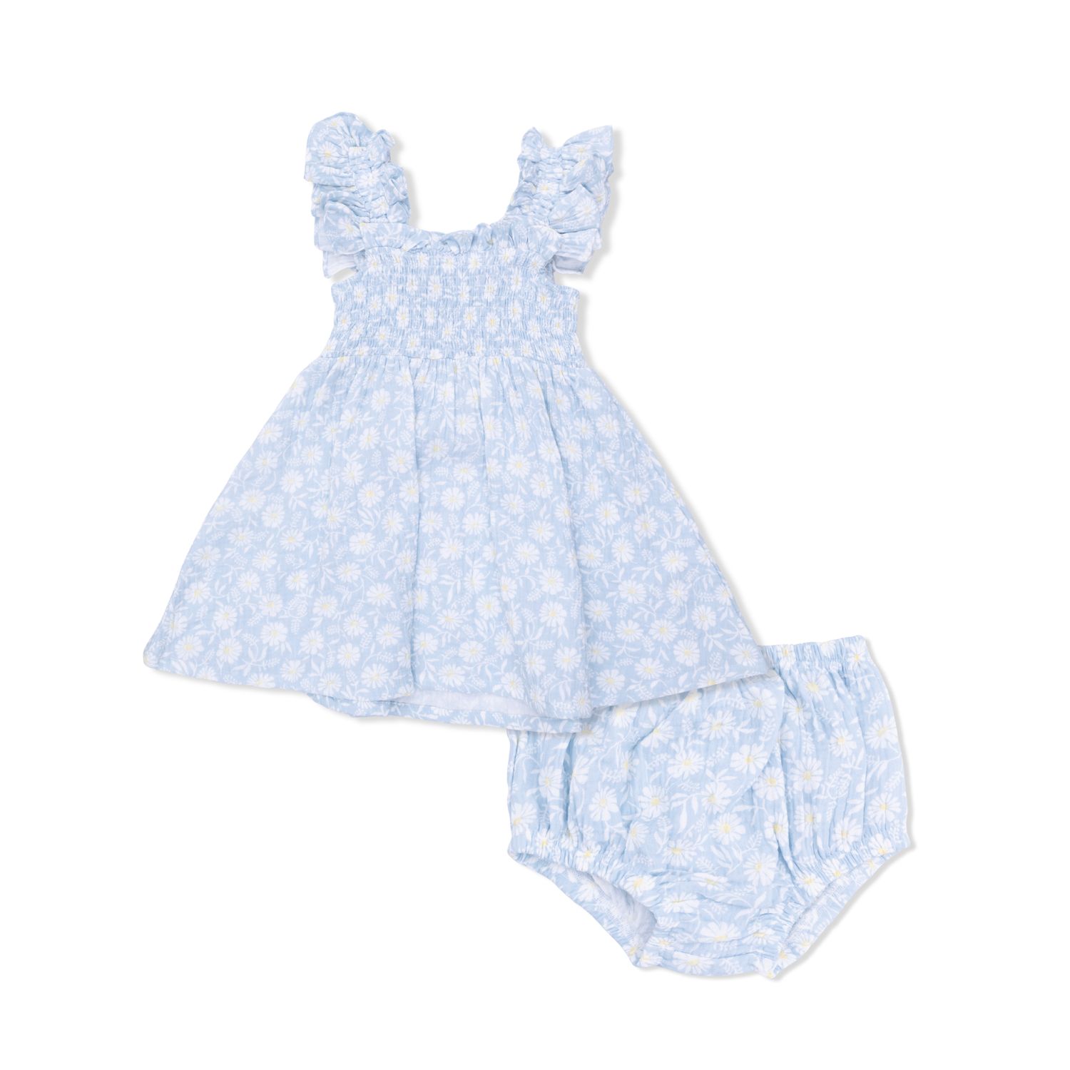 Western Daisies - Smocked Sundress with Bloomer