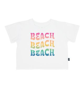 White Boxy Beach Tee