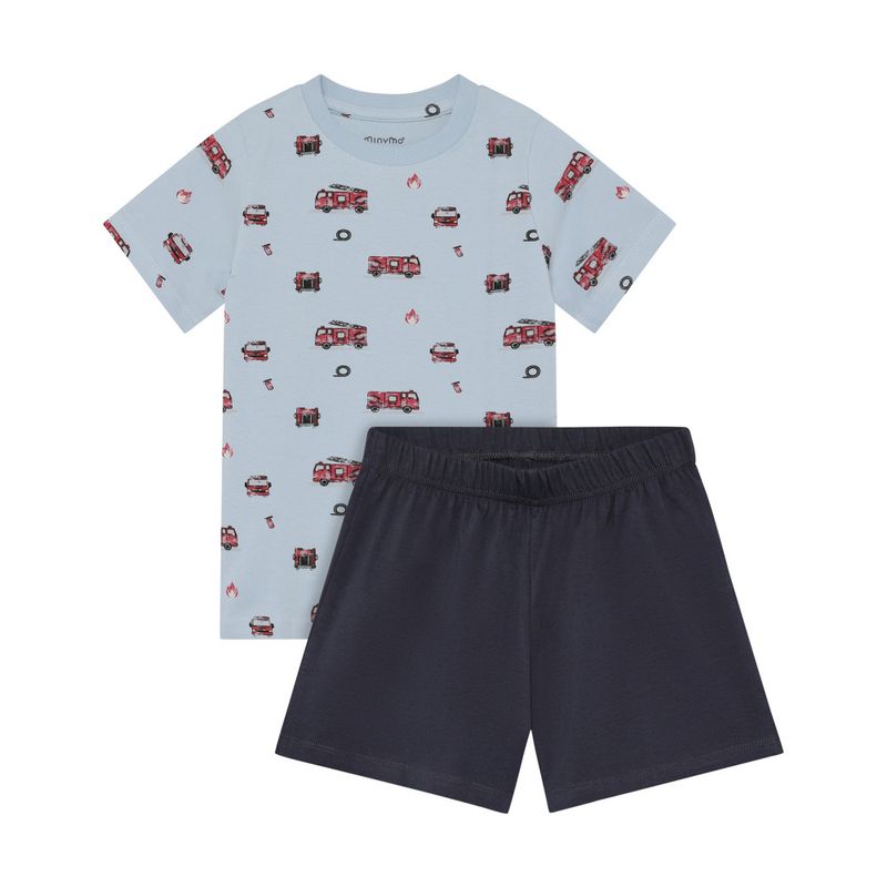 Fire Engine Blue T-shirt+Short Set