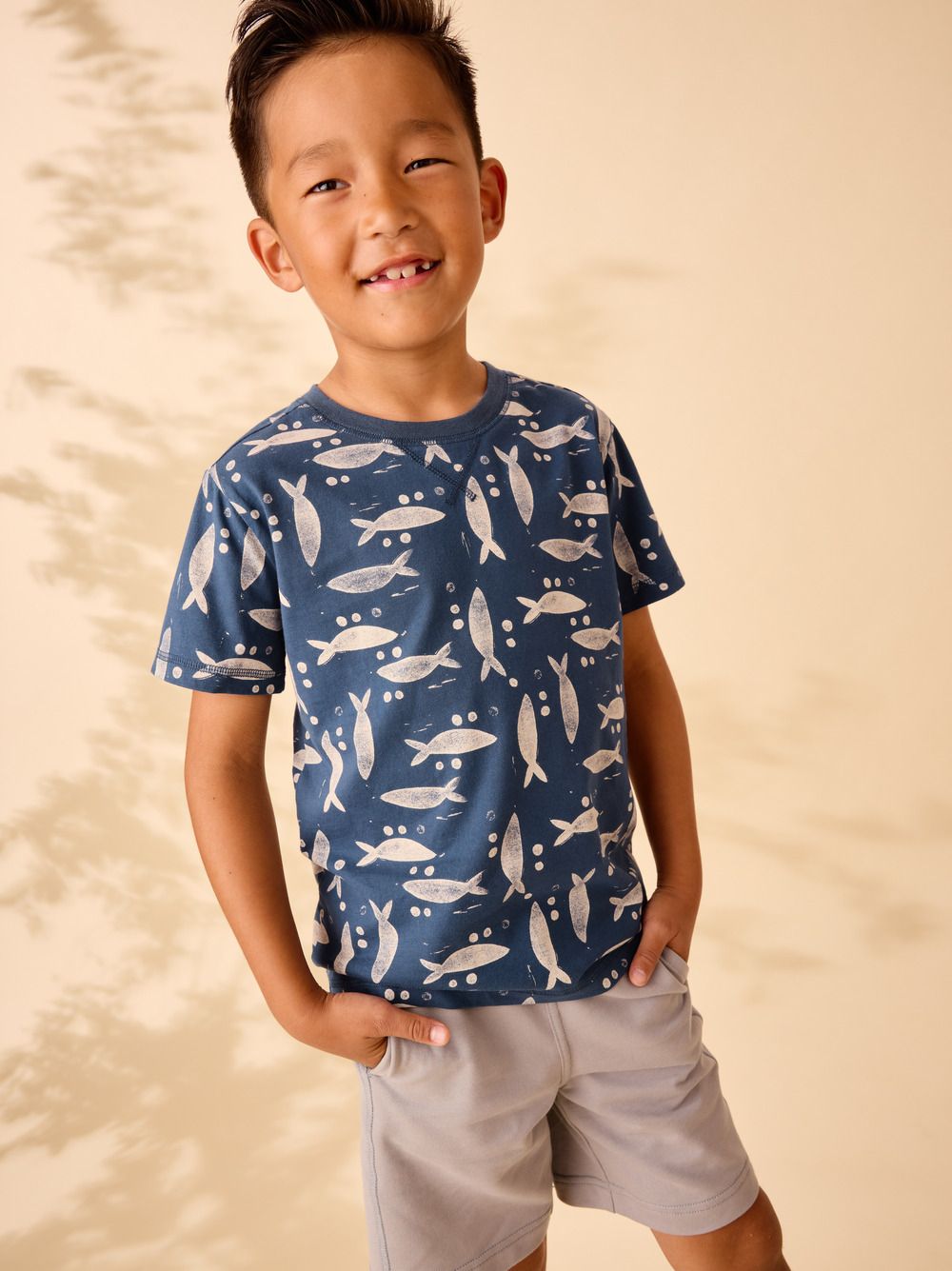 Blockprint Sardines Printed Tee