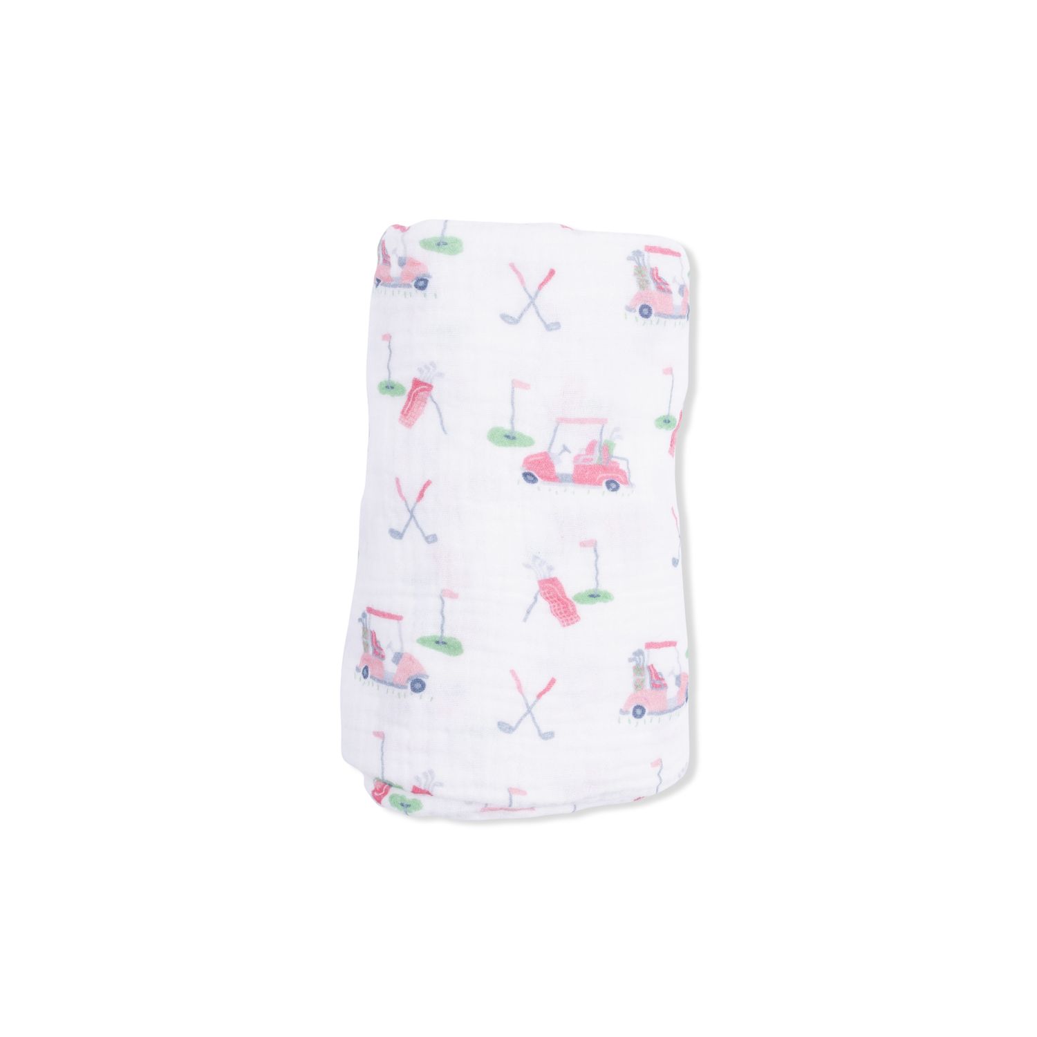 Baby Golf Carts Pink - Swaddle Blanket, Size: 47X47