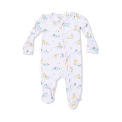 Frog and Duck Pond - 2 Way Zipper Footie
