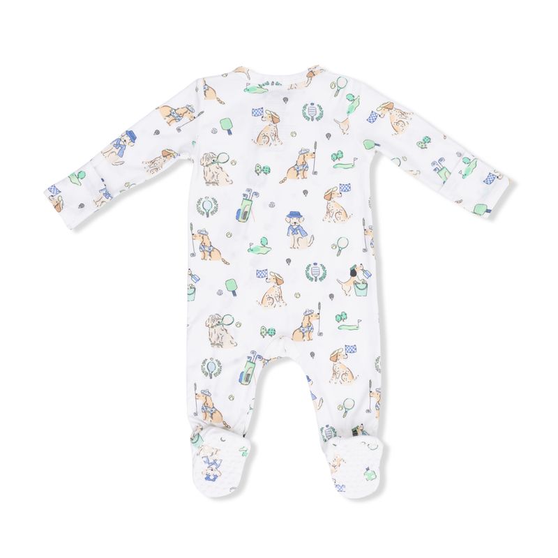 Country Club Dogs Neutral - 2 Way Zipper Footie