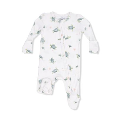 Sea Turtles - 2 Way Zipper Footie