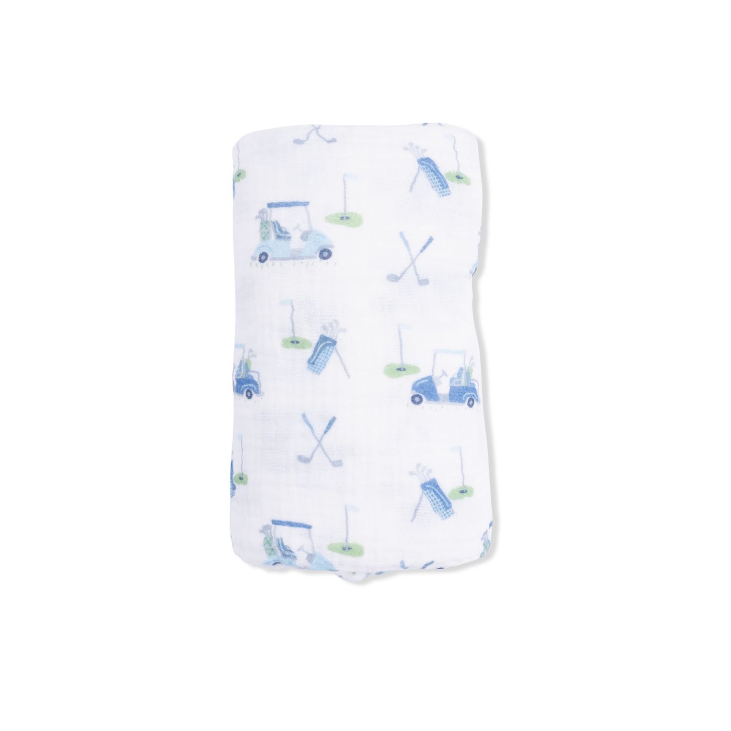 Baby Golf Carts Blue - Swaddle Blanket, Size: 47X47