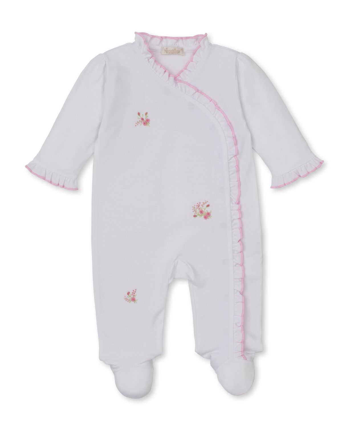 Victorian Rose Hand Embroidered Footie