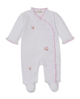 Victorian Rose Hand Embroidered Footie