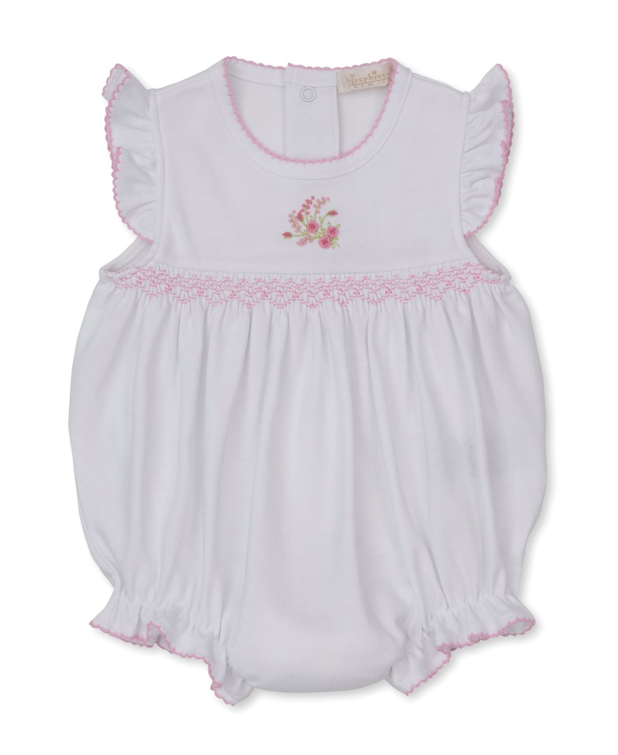 Victorian Rose Hand Smocked Bubble