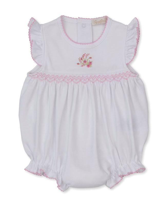 Victorian Rose Hand Smocked Bubble