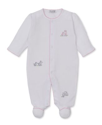 Safari Party Wht/Pink Footie
