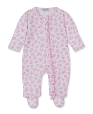 Simply Strawberries Print Zip Footie