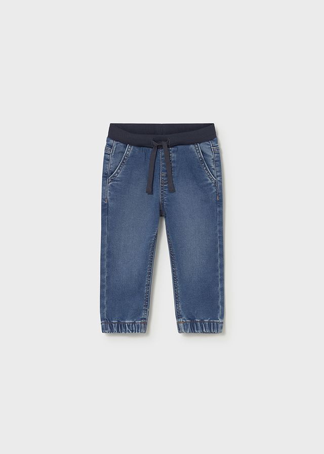 Soft Denim Jogger Pants
