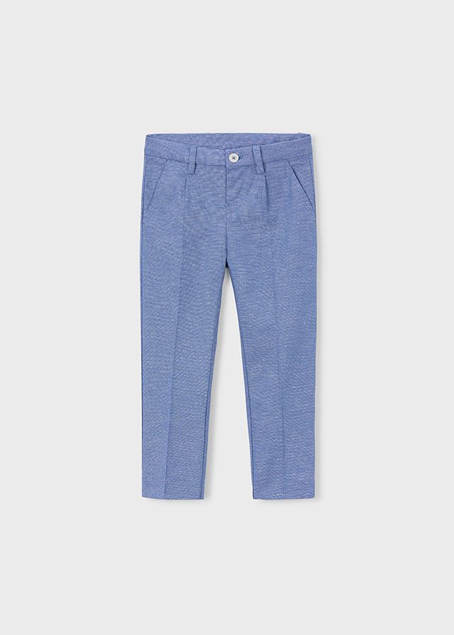 Indigo Linen Suiting Pants
