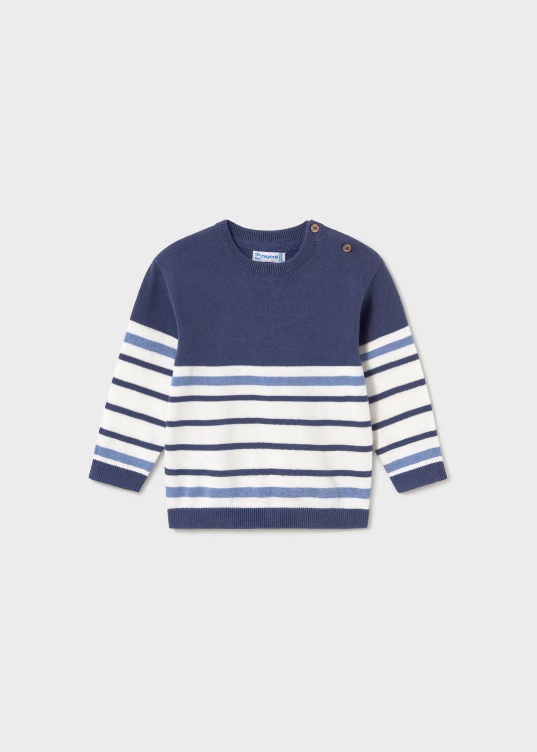 Ocean Blue Color Block Jumper
