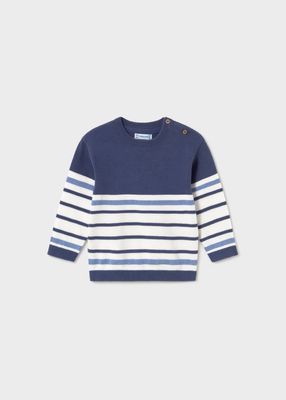 Ocean Blue Color Block Jumper