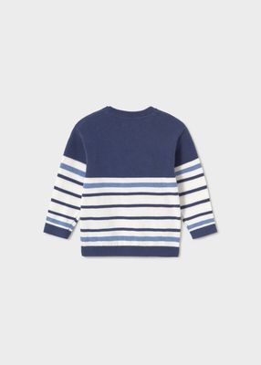 Ocean Blue Color Block Jumper