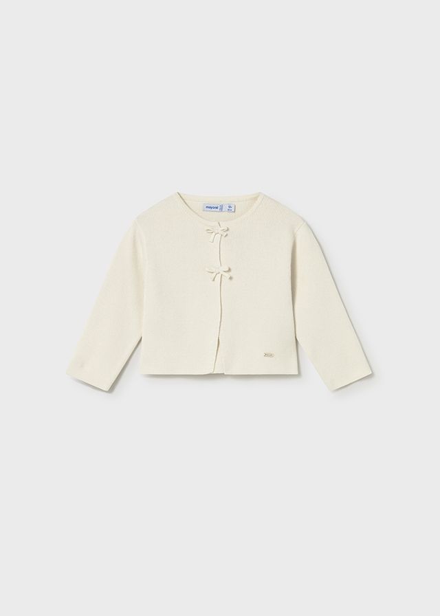 Bone Bow Knitted Cardigan