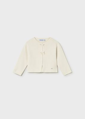 Bone Bow Knitted Cardigan