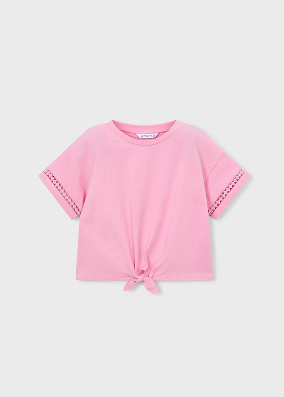 Pink Knotted Short-sleeve Tee