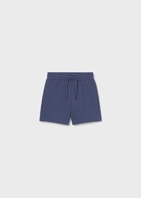 Dark Ocean Blue Basic Fleece Shorts