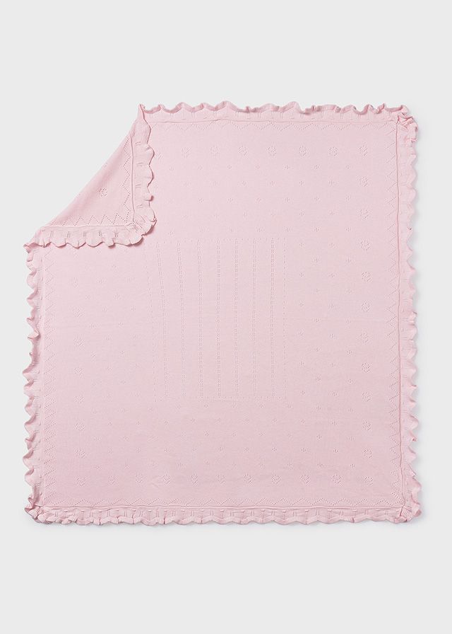 Crystal Pink Knit Blanket