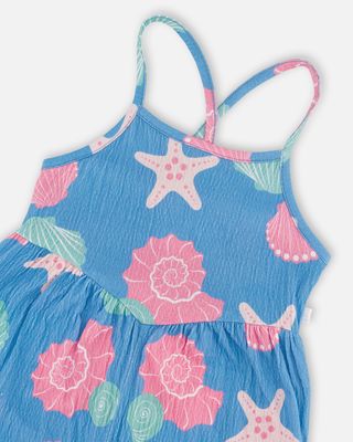 Seashells Crinkle Jersey Jumpsuit