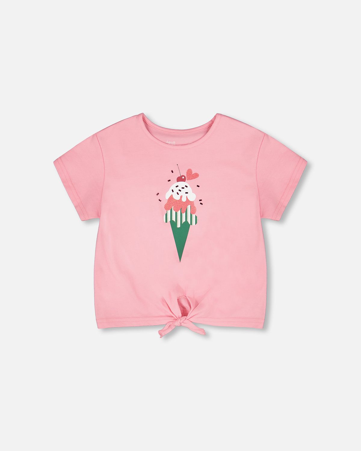 Prism Pink Ice Cream Knotted Tee