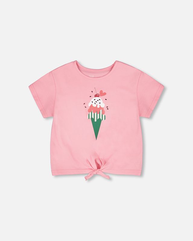Prism Pink Ice Cream Knotted Tee