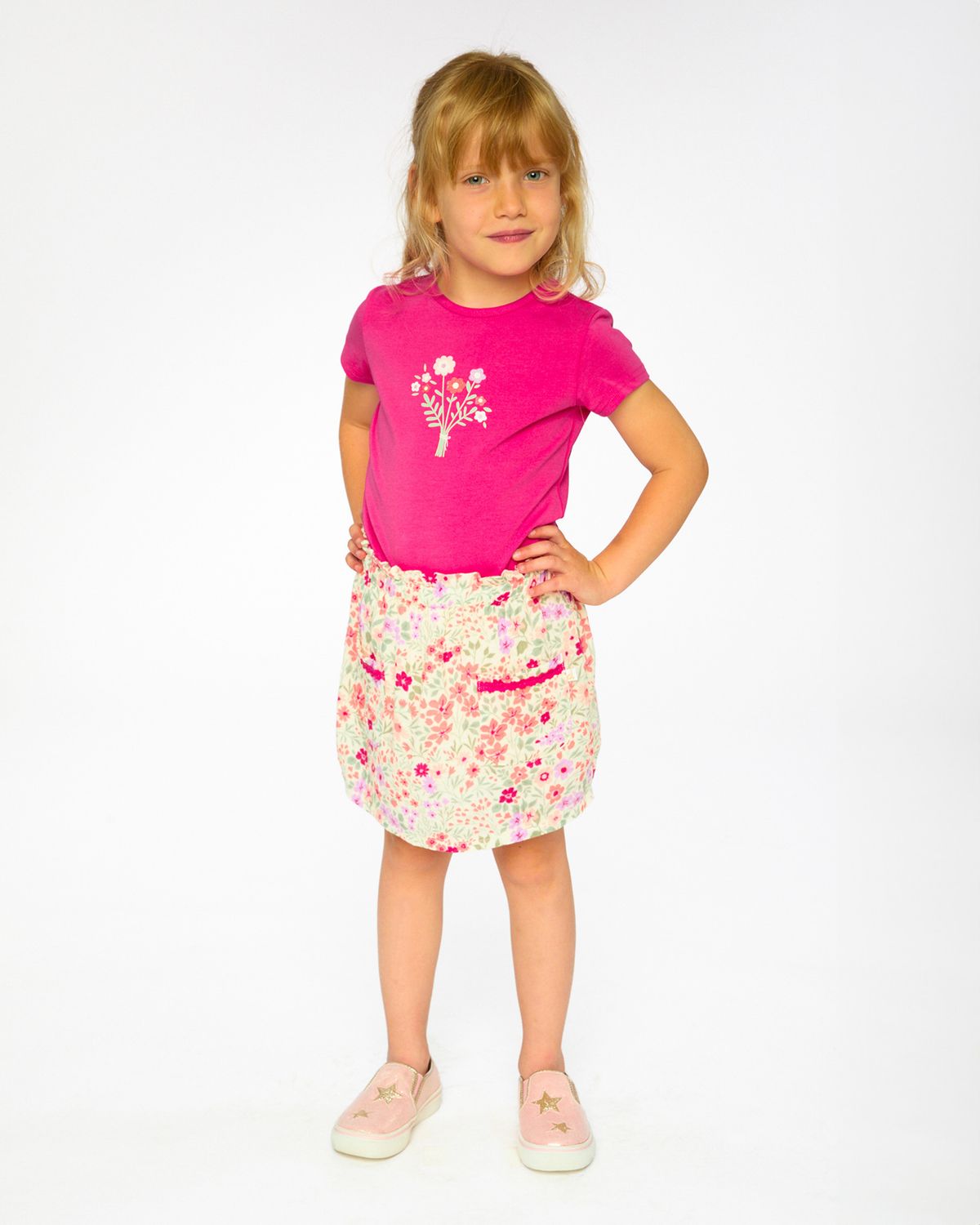 Printed Little Meadow Muslin Skort