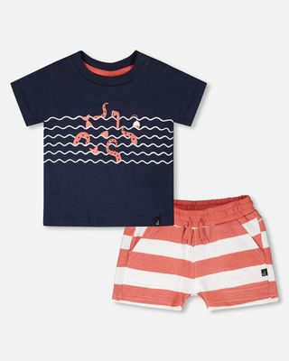 Mood Indigo Wavy Seas Tee+Short Set