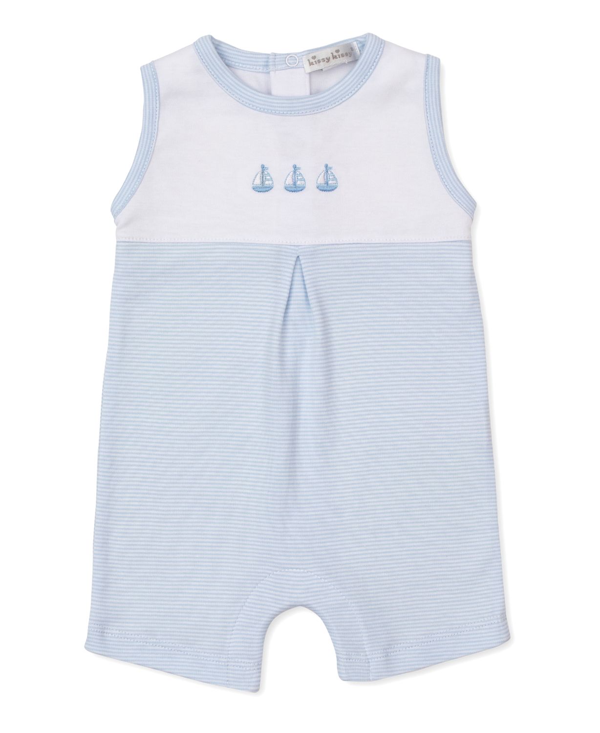 Classic Treasures Light Blue Sleeveless Short Playsuit