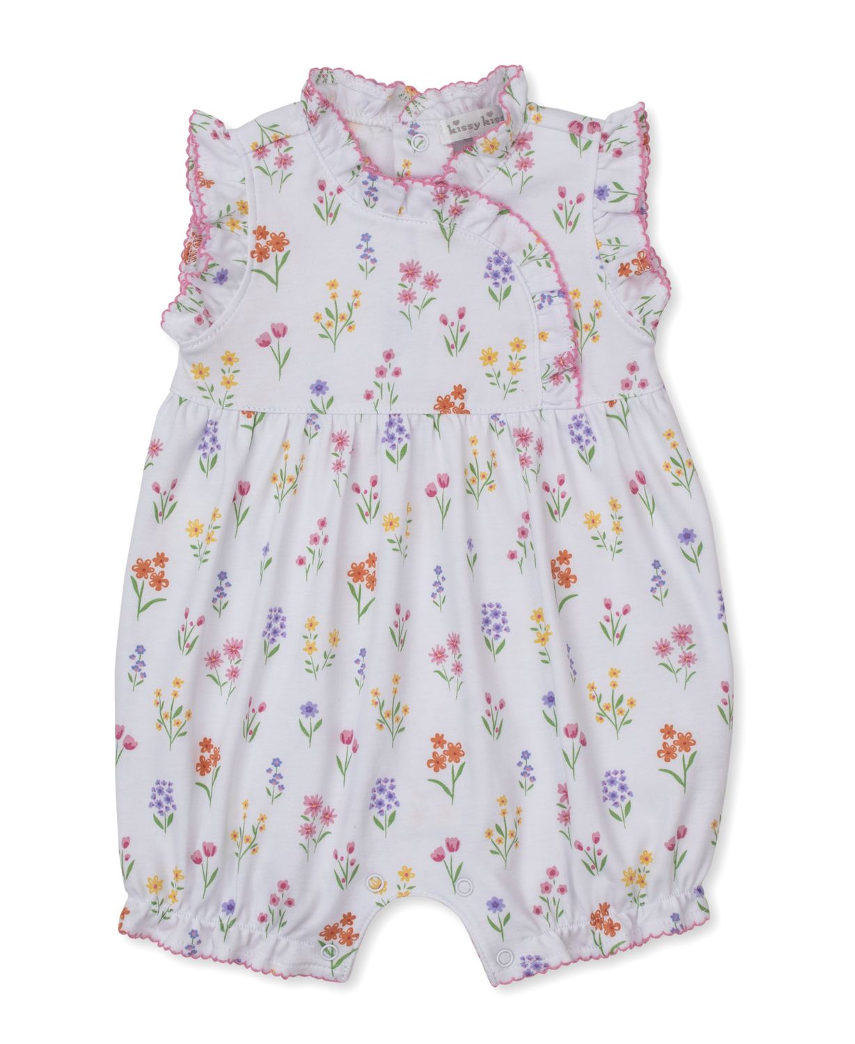 Summer Wildflowers Pink Sleeveless Playsuit