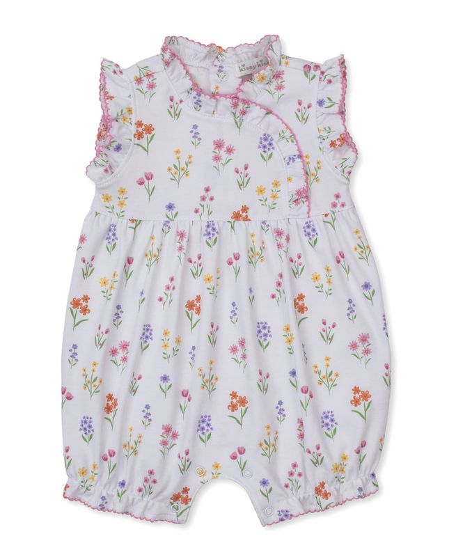Summer Wildflowers Pink Sleeveless Playsuit