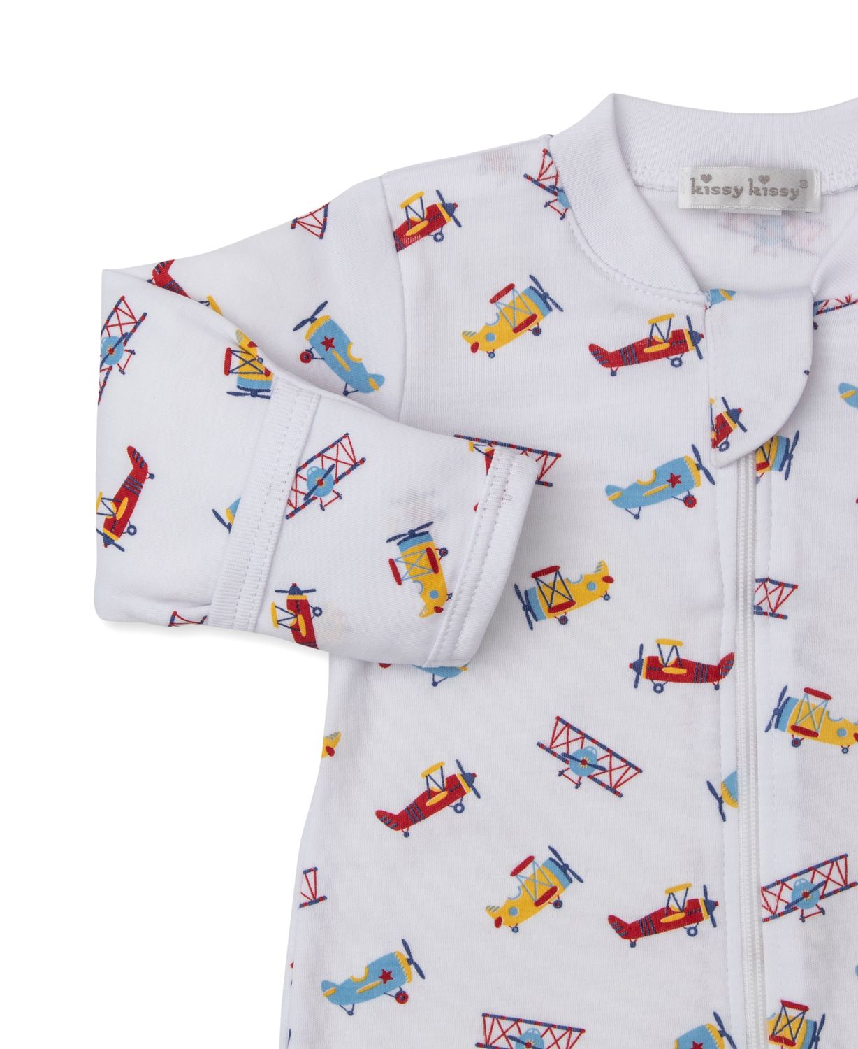 Let's Fly Away Print Zip Footie