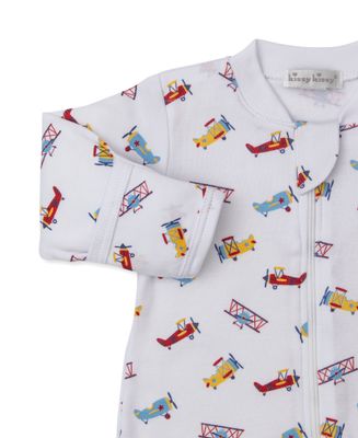 Let's Fly Away Print Zip Footie