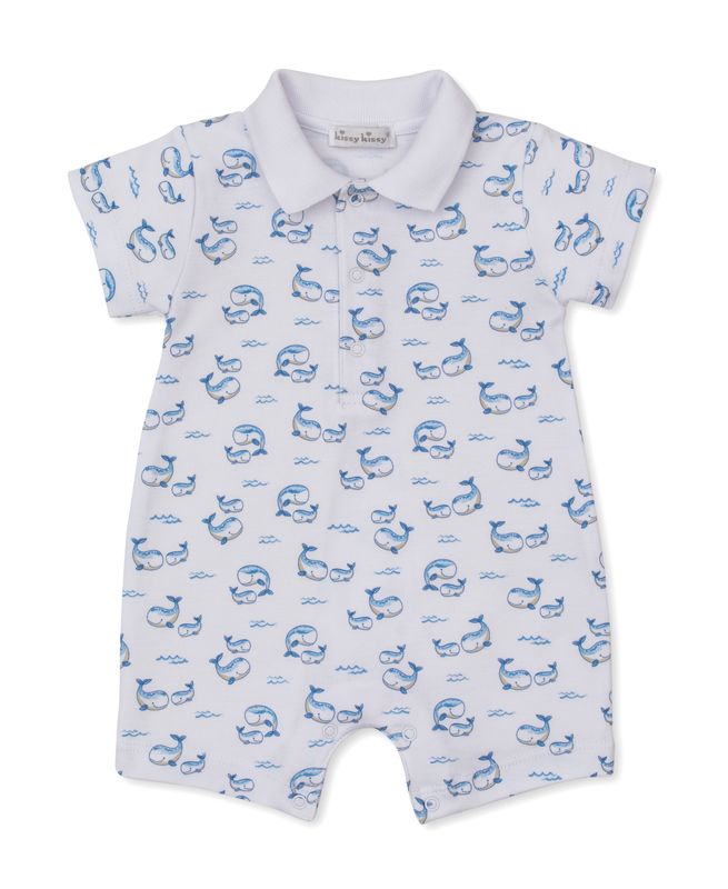 Whale Pods Print Short Playsuit