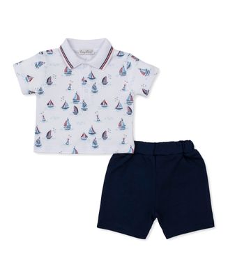 Red, White,+Blue Regatta Polo+Bermuda Set