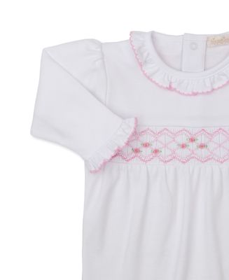Summer Medley White Hand Smocked Footie