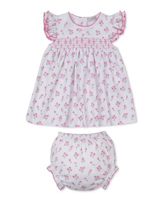 Timeless Tulips Print Smocked Dress Set