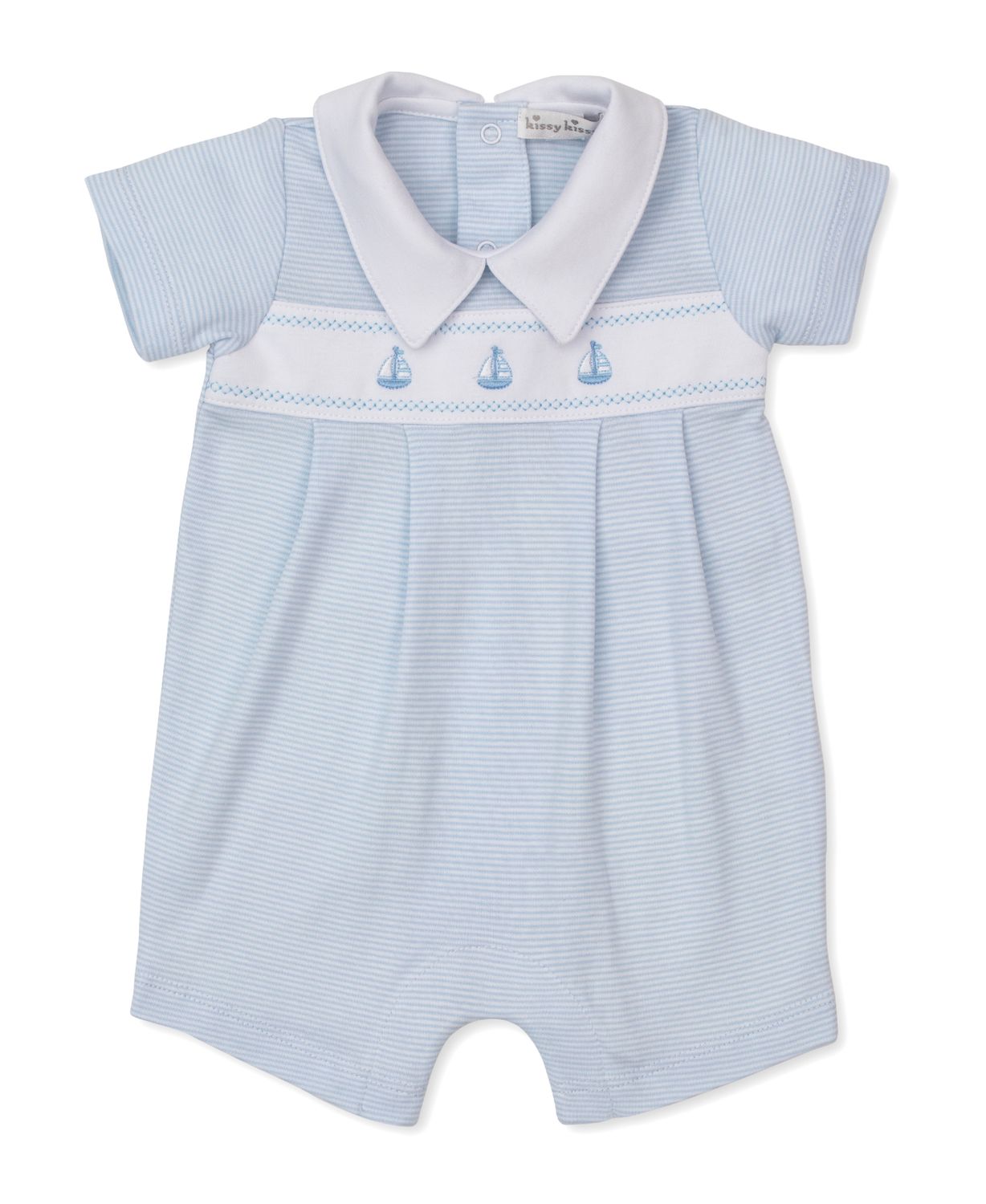 Classic Treasures Light Blue Short Playsuit
