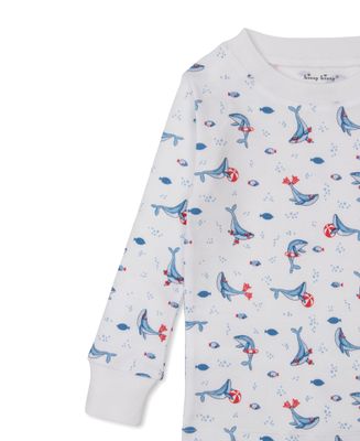 Tropical Whales Blue PJ Set