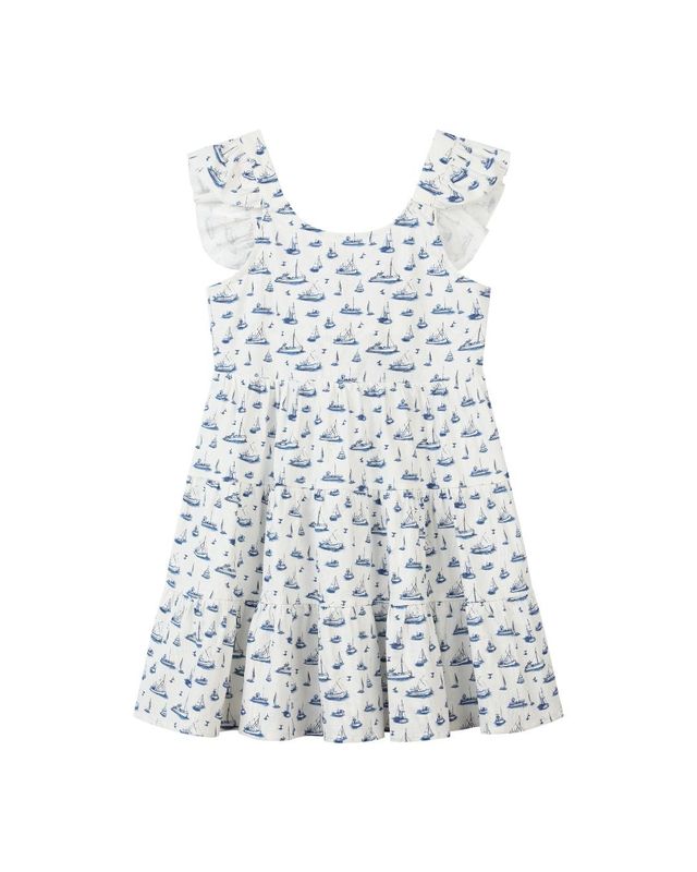 Navy Sailboats Emmie Dress