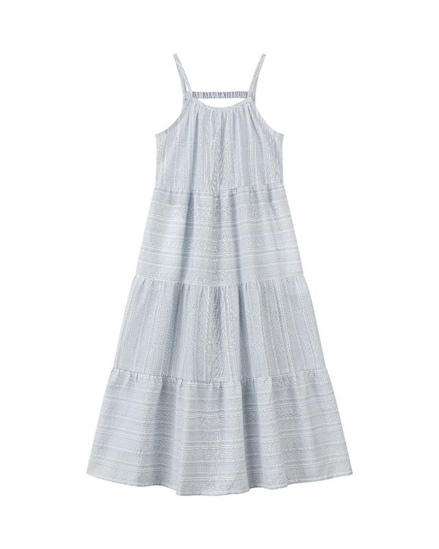 Blue Stripe Sage Dress