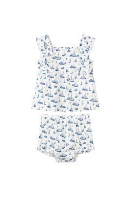 Navy Sailboats Ellie Set