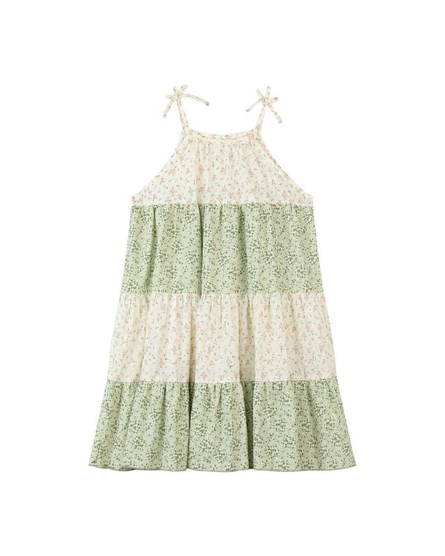 Green Mix Floral Kit Dress