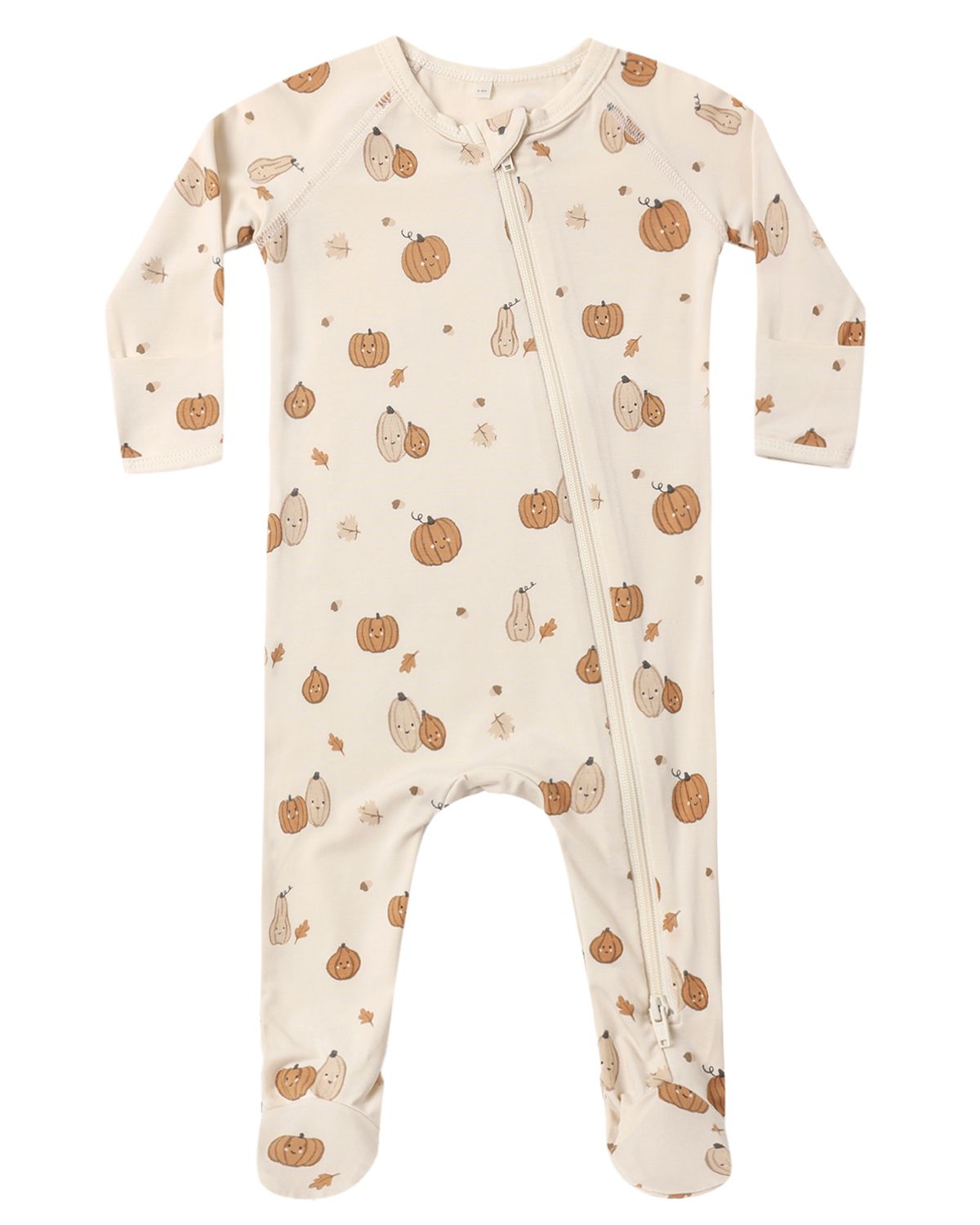 Harvest Friends Bamboo Zip Footie, Size: NB